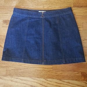Altar'd State Dark Wash Denim Skirt